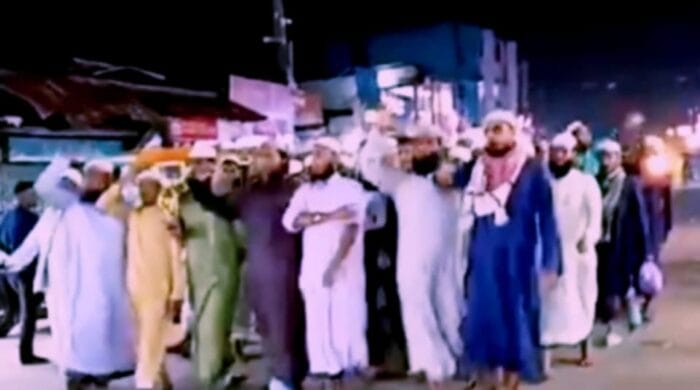 ফিলিস্তিনে মুসলিম গণহত্যার প্রতিবাদে জৈন্তাপুর সদরে বিক্ষোভ মিছিল ও পথসভা অনুষ্ঠিত