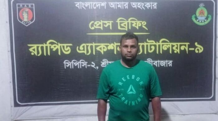 রাজনগরে হত্যা মামলার আসামি আজাদ র‍্যাবের জালে