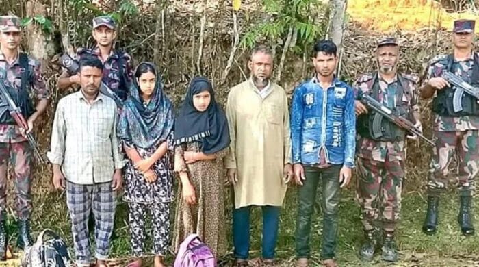 অবৈধ অনুপ্রবেশকালে বিজিবি'র হাতে ৫ জন গ্রেপ্তার