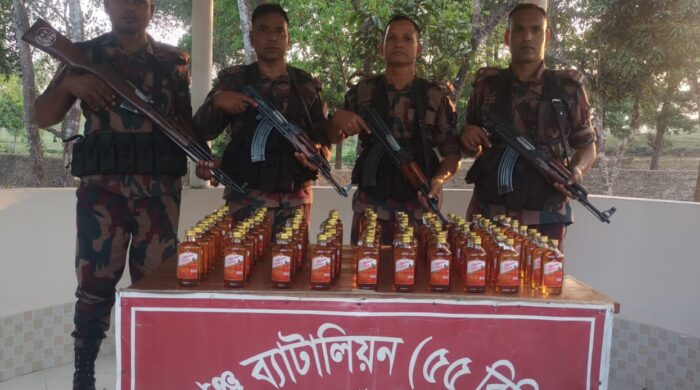 চুনারুঘাটে বিদেশি মদ আটক 